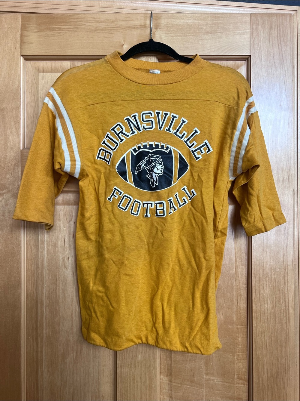 Burnsville Football Gold Vintage Tee